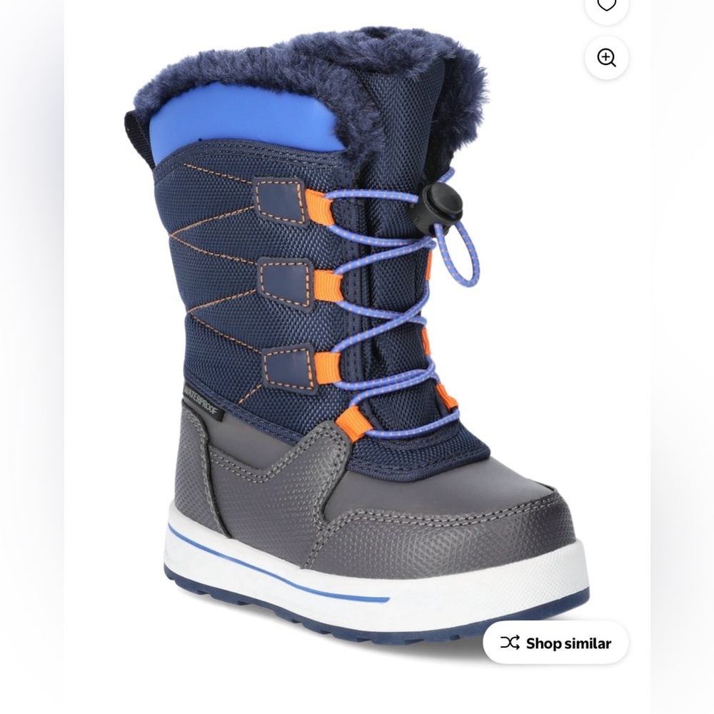 Toddler Boys Mid Calf Bungee Winter Boots